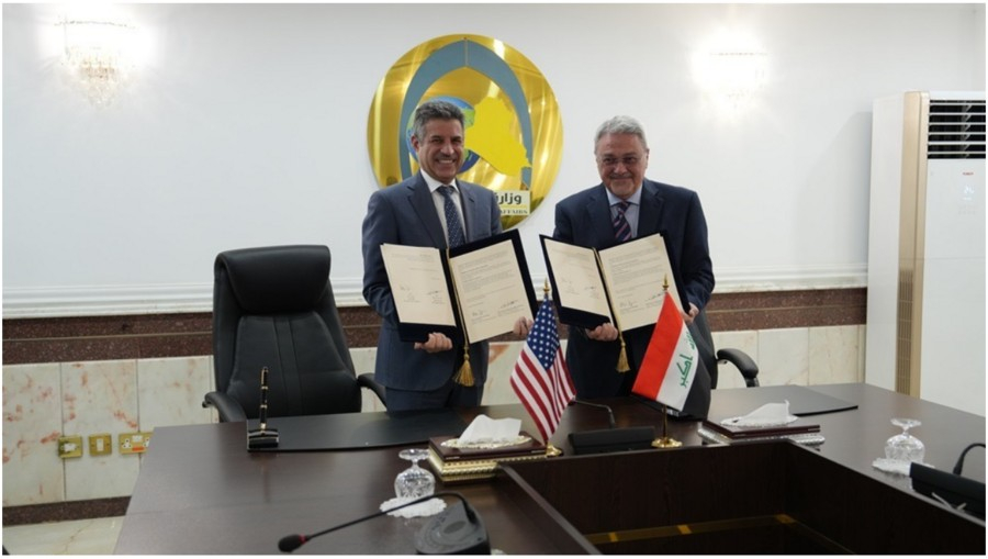 اجراء مراسم توقيع اتفاق تسليم موقع الدعم الدبلوماسي بين بغداد وواشنطن