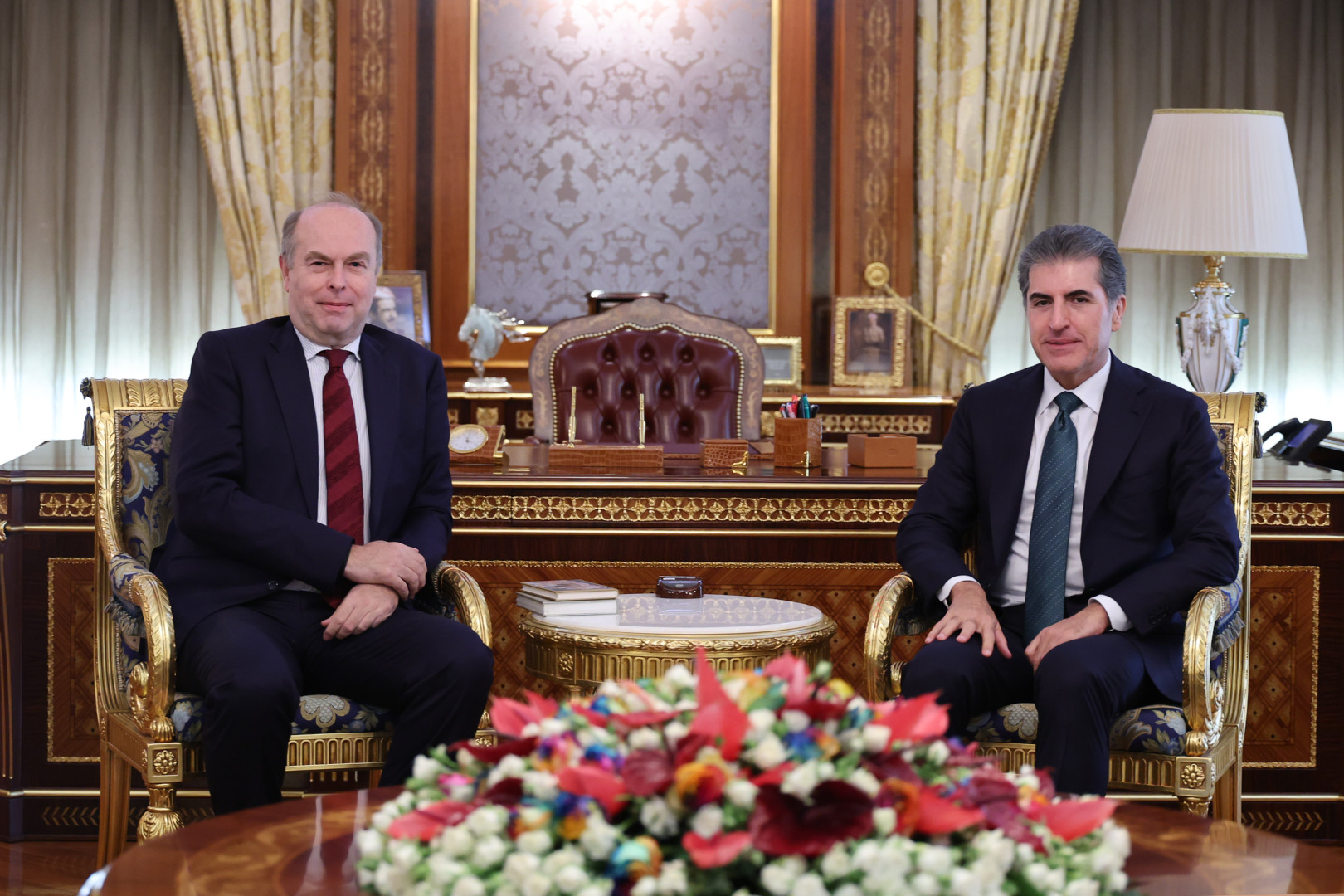 نێچیرڤان بارزانی، سەرۆکی هەرێمی کوردستان، پێشوازیی لە بەڕێز ئەکسل ڤێش، باڵیۆزی نوێی نەمسا لە عێراق کرد.