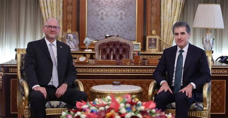 رئيس إقليم كوردستان يبحث مع السفير السويسري الجديد تعزيز العلاقات الثنائية