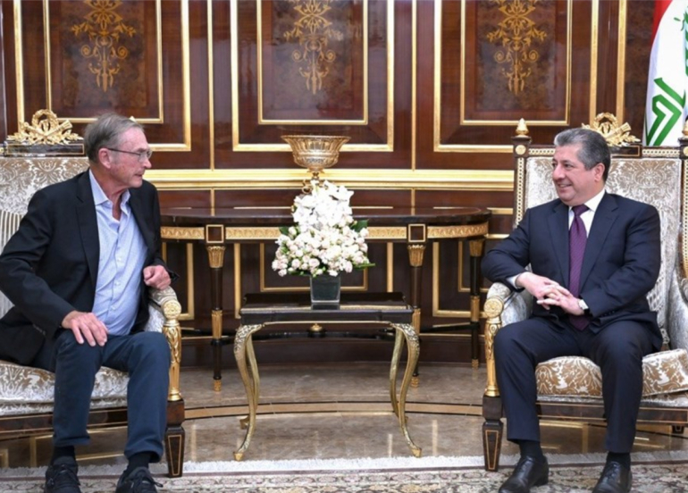 سەرۆکی حکوومەتی هەرێمی کوردستان و لۆرد ئاشکرۆفت بیروڕایان لەبارەی دۆخی گشتیی عێراق و ناوچەکە ئاڵوگۆڕ کرد