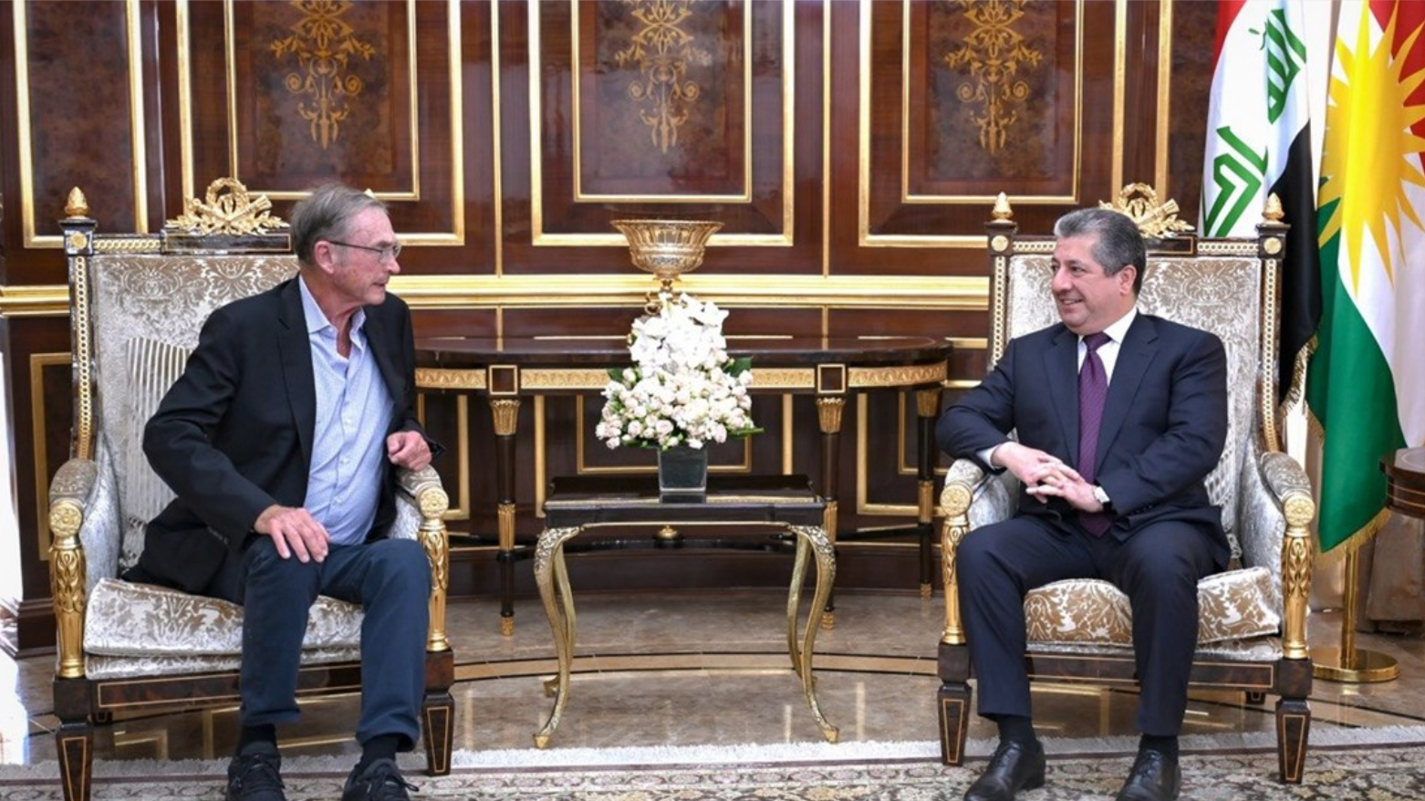 Mesrûr Barzanî û Ashcroft rewşa giştî ya Îraq û deverê nîqaş kir
