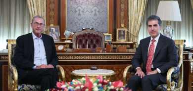 نيجيرفان بارزاني يستقبل رئيس الاتحاد الدولي الديمقراطي الفخري ويبحث معه التطور العمراني للإقليم