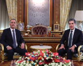 تركيز على العلاقات التاريخية: في لقاء توديعي بأربيل.. نيجيرفان بارزاني والقنصل الفلسطيني يؤكدان على عمق العلاقات التاريخية