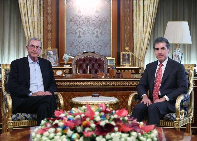 سەرۆکی هەرێمی کوردستان پێشوازیی لە سەرۆکی فەخریی یەکێتیی نێودەوڵەتیی دیموکرات (IDU) و سیاسەتمه‌دار و کەسایەتیی ديارى بەریتانی کرد.