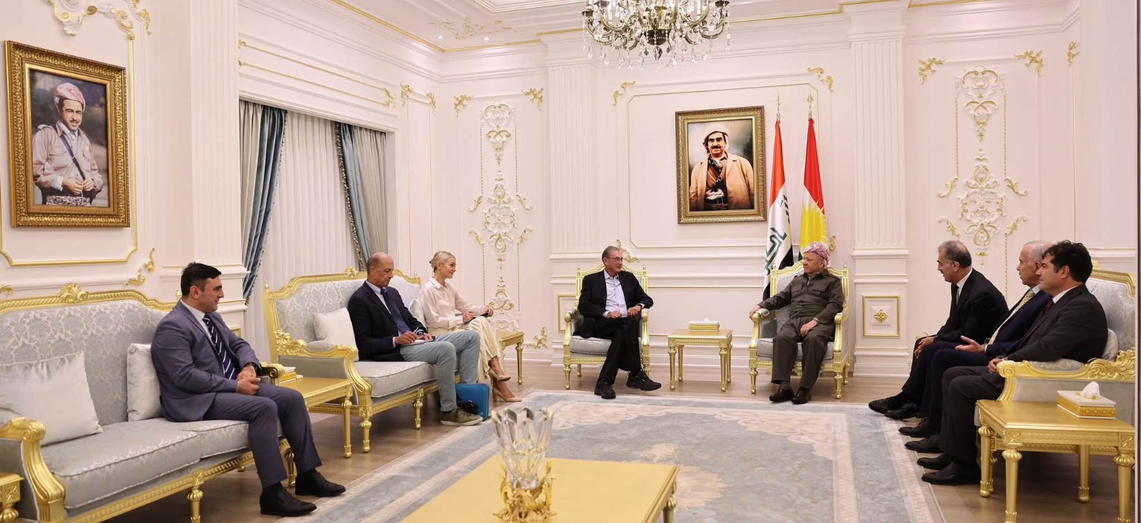 الرئيس مسعود بارزاني يبحث مع اللورد البريطاني مايكل آشكروفت عدالة القضية الكوردية ومستجدات العراق السياسية