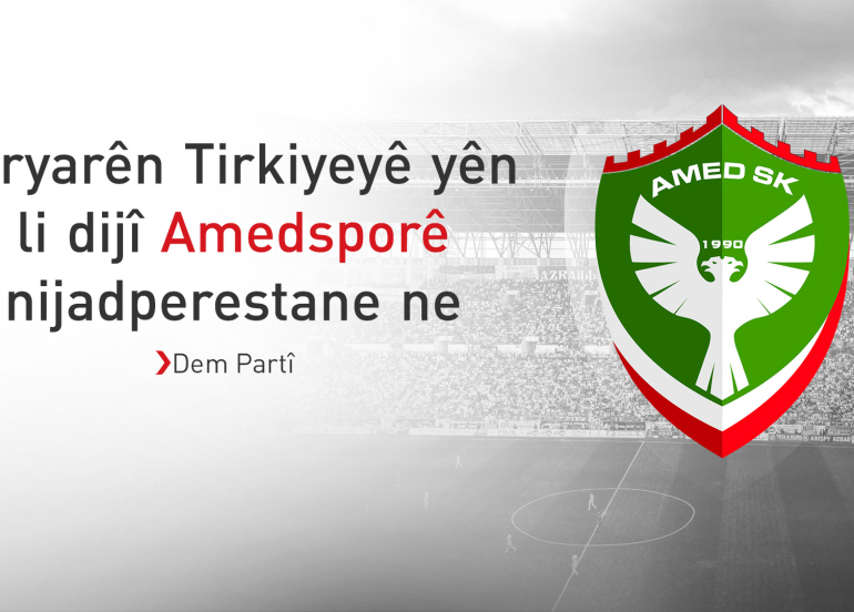 Tuncer Bakirhan: Biryarên Tirkiyeyê yên li dijî Amedsporê nijadperestane ne