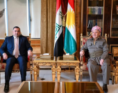 بـاره‌گای بارزانی : سەرۆک مەسعود بارزانی لە پیرمام پێشوازی لە بەڕێز هەیسەم ئەلزەهوانی پارێزگاری سەلاحەدین کرد.