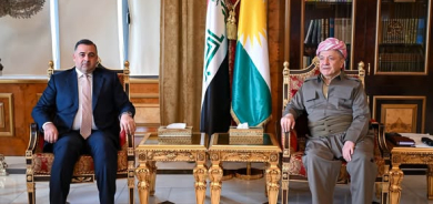 بـاره‌گای بارزانی : سەرۆک مەسعود بارزانی لە پیرمام پێشوازی لە بەڕێز هەیسەم ئەلزەهوانی پارێزگاری سەلاحەدین کرد.