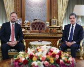 نێچیرڤان بارزانی، سه‌رۆكی هه‌رێمی كوردستان، پێشوازیی له‌ به‌ڕێز شتێفان ڤێنت، به‌رپرسی نوێى نووسینگه‌ی په‌یوه‌‌ندییه‌كانی یه‌كێتیی ئه‌ورووپا له‌ هه‌ولێر كرد.
