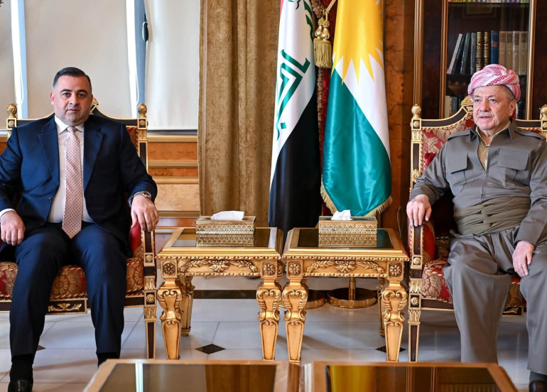 Serok Barzanî û Parêzgarê Selahedînê rewşa siyasî ya Îraqê nîqaş kir