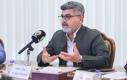 د. جلال أحمد عضو حلقة الحوار: في عصرنا الراهن، يُعدُّ الإنترنت السلاح الأمثل للأمم عديمة الدولة للتعريف بنفسها أمام العالم والمجتمع الدولي