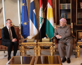 الرئيس بارزاني والسفير الفنلندي يؤكدان على حل الخلافات مع بغداد دستورياً ودعم البيشمركة