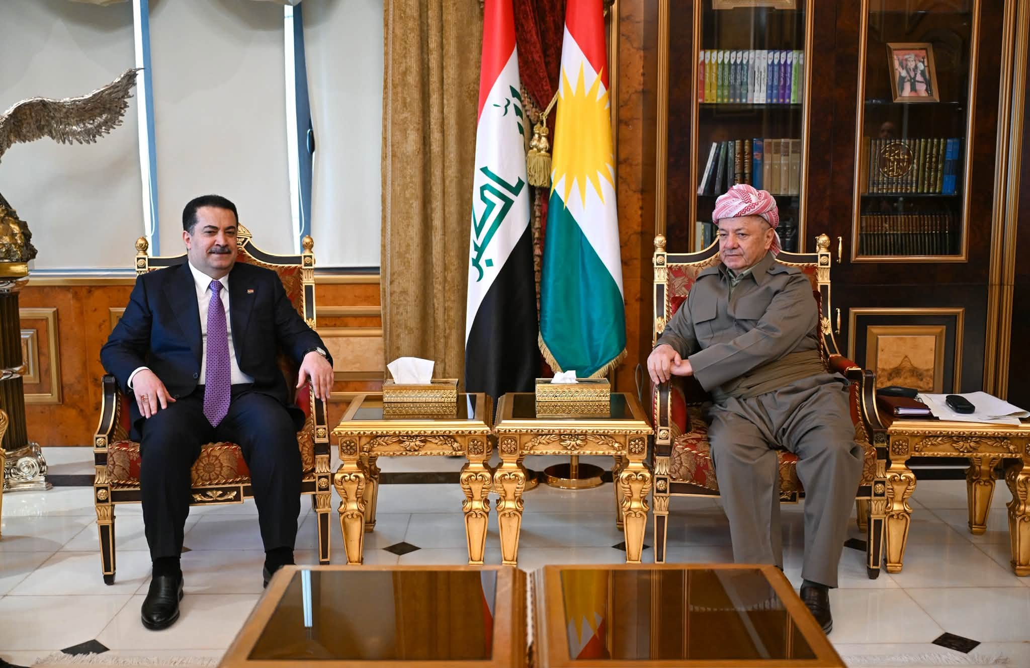 Serok Barzanî û Sûdanî rewşa siyasî ya Iraq û navçeyê gotûbêj kir