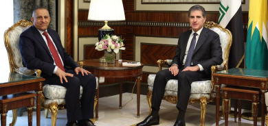 نيجيرفان البارزاني  يتباحث مع العبودي حول أمن ما بعد التحالف الدولي ويسعرض العلاقات الثنائية مع السفير الروماني