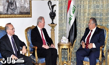 وفد أميركي رفيع يلتقي بالمالكي وطالباني في بغداد