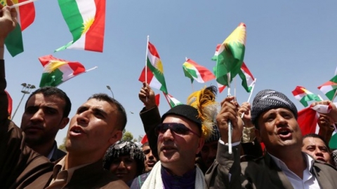 تظاهرات ضد العملية العسكرية التركية أمام مقر الامم المتحدة في كوردستان