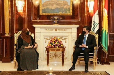 رئيس الإقليم يلتقي رئيسة برلمان كوردستان