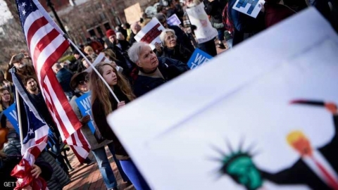 تظاهرة أمام البيت الأبيض احتجاجا على 