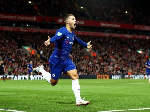 هازارد: أتعلم من صلاح وأتمنى الوصول لمستواه