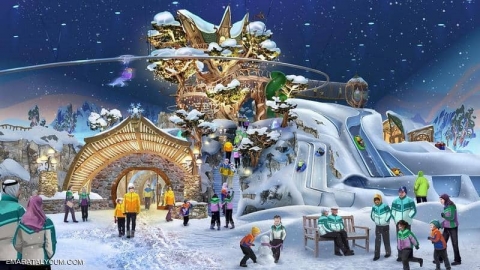 أبوظبي تحتضن أكبر حديقة ألعاب ثلجية مغطاة بالعالم