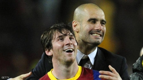 غوارديولا يتغزل بميسي ويحذر برشلونة من 