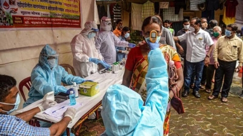 الهند.. رقم قياسي جديد بإصابات كورونا اليومية