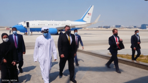 بومبيو: اتفاق الإمارات وإسرائيل أبرز خطوة للسلام منذ 25 عاما