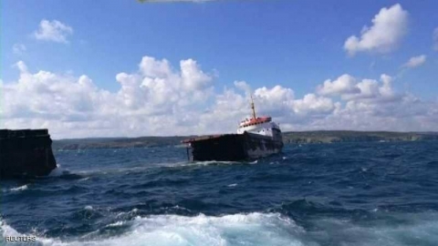 غرق سفينة شحن روسية قبالة ساحل تركيا على البحر الأسود