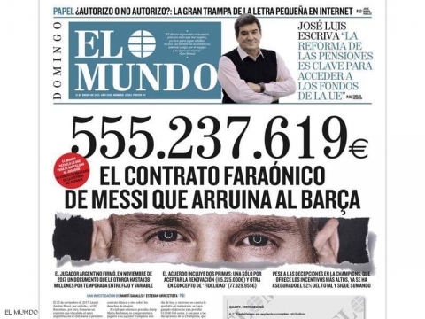 ميسي وبرشلونة.. تسريب أكبر عقد في تاريخ الرياضة