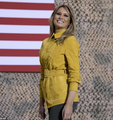 كم بلغ ثمن معطف ميلانيا ترامب خلال زيارتها للعراق؟ 