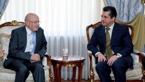 مسرور بارزاني يعزي صديق الشعب الكوردي البروفسور إسماعيل بيشكجي بوفاة زوجته