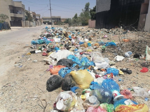 أطنان من القمامة تملأ شوارع وساحات كركوك