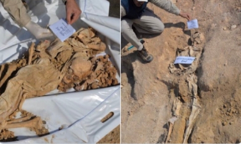 بعد انتشارها .. الكويت تعلق رسمياً على صور مقبرة جماعية لأسرى 