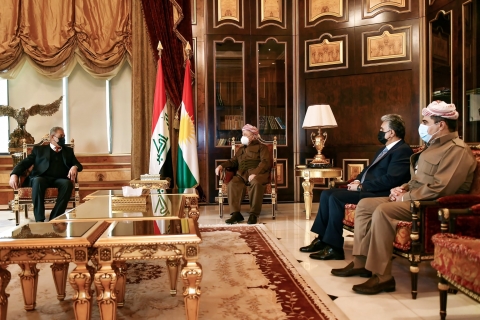 الرئيس بارزاني يستقبل رئيس جهاز الأمن الوطني العراقي