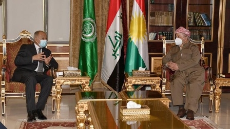 الرئيس بارزاني وابو الغيط يتباحثان تحديات العملية السياسية في العراق