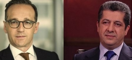 وزير الخارجية الألماني يهنئ مسرور البارزاني بمناسبة تشكيل حكومة إقليم كوردستان الجديدة