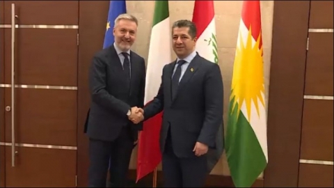 مسرور البارزاني ووزير الدفاع الايطالي يبحثان آخر مستجدات الوضع في العراق والمنطقة