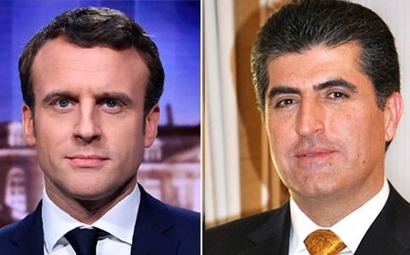 نيجيرفان البارزاني يهنىء ماكرون ويشكر اولاند