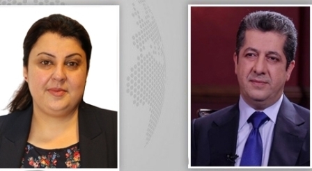 مسرور بارزاني يعزي وزيرة الزراعة بوفاة والدها