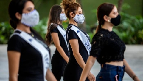 مسابقة ملكة جمال نيكاراغوا تتحدى كورونا