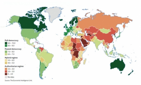 ضمن «الأنظمة التسلطية» .. العراق يحتل الترتيب 118 عالمياً في مؤشر الديمقراطية