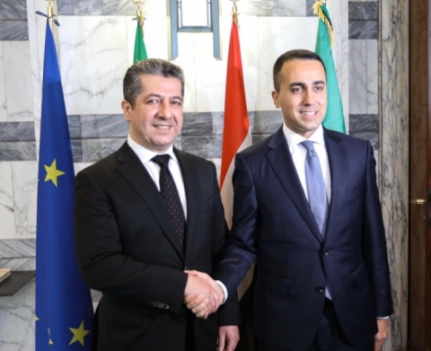 إيطاليا وإقليم كوردستان يبحثان تعزيز التعاون في مجال البنية التحتية