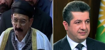 امير الايزيديين ورئيس المجلس الروحاني الايزيدي يعزي رئيس حكومة كوردستان بوفاة محافظ العاصمة اربيل