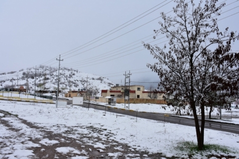 تساقط الثلوج في قضاء آميدي (العمادية) شمال دهوك