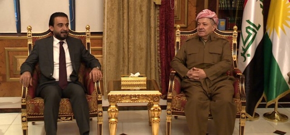 الرئيس البارزاني والحلبوسي يؤكدان ضرورة منع تعكير الأجواء الإيجابية بين أربيل وبغداد