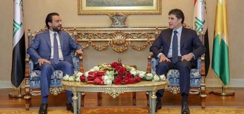 نيجيرفان البارزاني والحلبوسي يؤكدان أهمية التعاون لإعادة إعمار المناطق المتضررة جراء حرب داعش