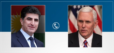 نيجيرفان البارزاني ومايك بنس يجريان اتصالاً هاتفياً