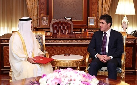 نيجيرفان البارزاني يجتمع بالقنصل الجديد لدولة الإمارات ويؤكدان على تعزيز العلاقات الثنائية