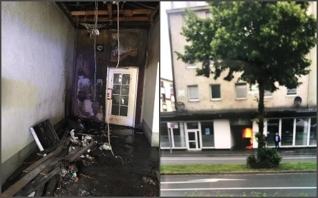 مجهول يضرم النار في مسجد بـ