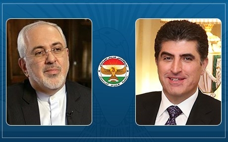 ظريف مهنئاً نيجيرفان البارزاني: نأمل بأن تشهد علاقاتنا مزيداً من التطور